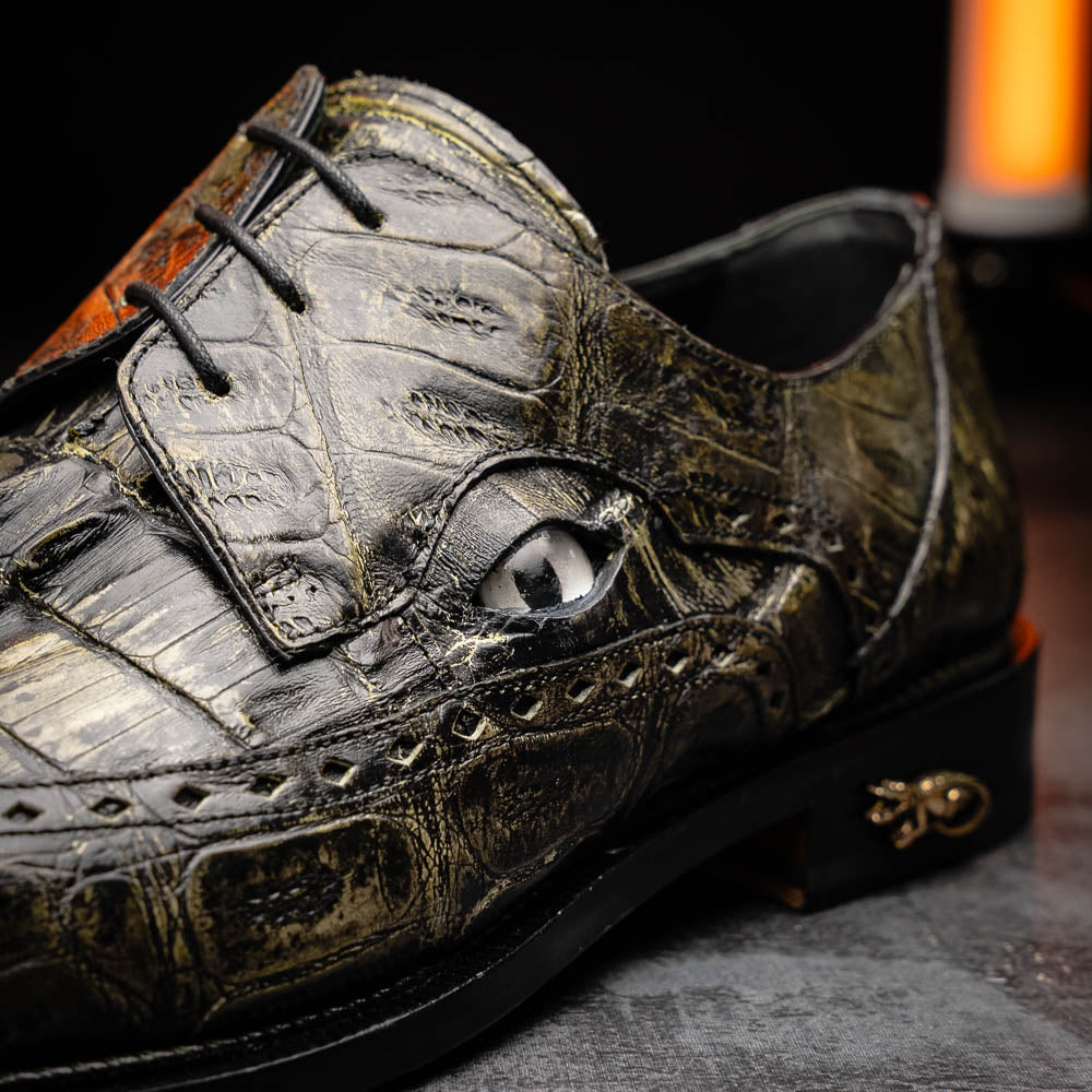 Mauri 4717/3 Baby Croc / Hornback Dress Shoes Nathan (Special Order)