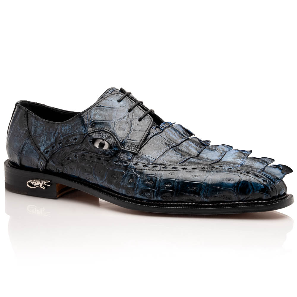 Mauri 4717/3 Baby Croc / Hornback Dress Shoes Night