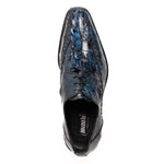 Mauri 4717/3 Baby Croc / Hornback Dress Shoes Night (Special Order)