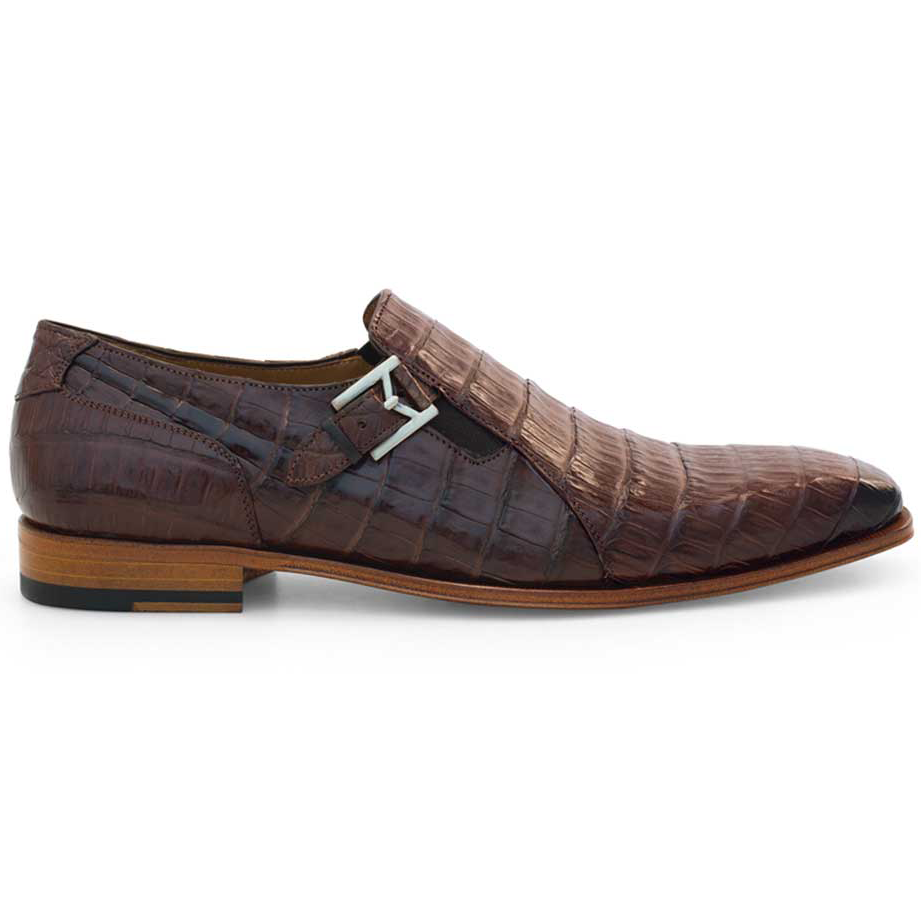Mezlan Crocodile Gore Monk Strap SX102 Sport