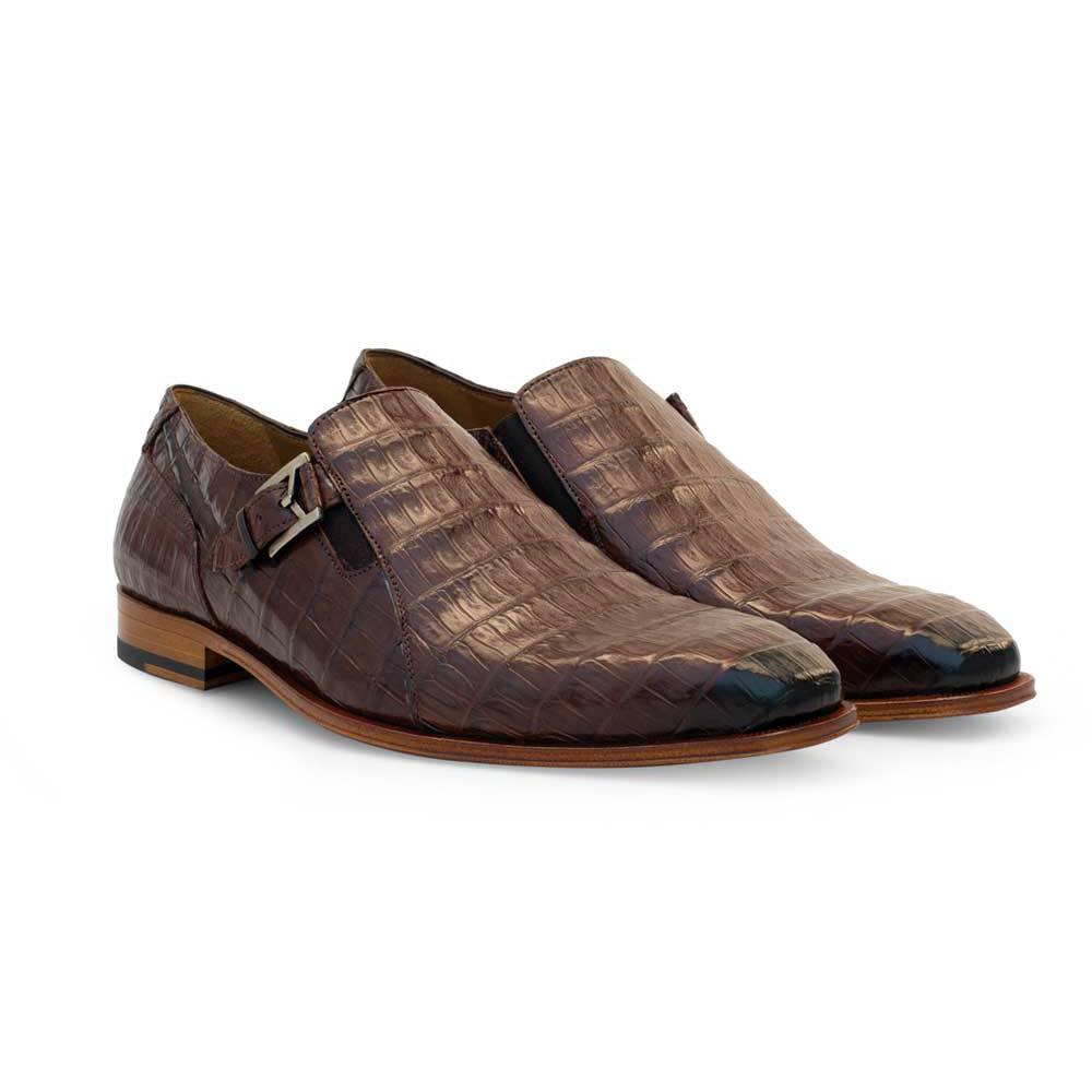 Mezlan Crocodile Gore Monk Strap SX102 Sport (SX102)