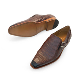 Mezlan Crocodile Gore Monk Strap SX102 Sport (SX102)