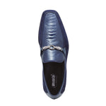 Mauri 4800 Priest Ostrich & Suede Loafers Wonder Blue (Special Order)