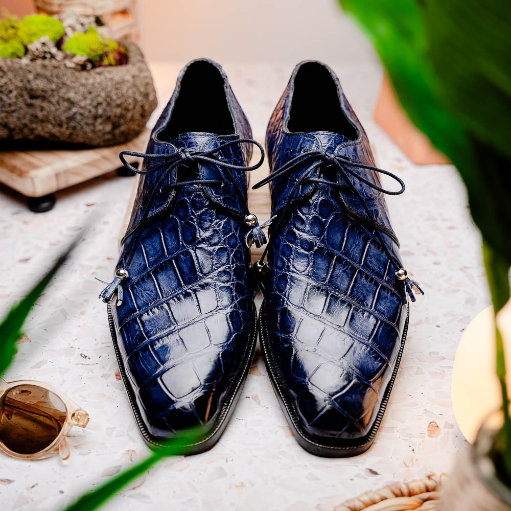 Mauri 4851 Alligator Derby Wonder Blue (SPECIAL ORDER)