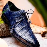 Mauri 4851 Alligator Derby Wonder Blue (SPECIAL ORDER)