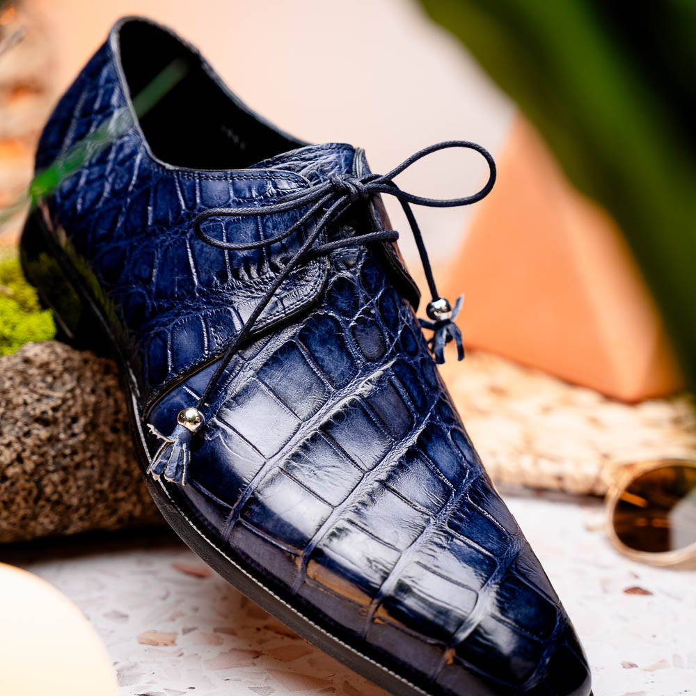 Mauri 4851 Alligator Derby Wonder Blue (SPECIAL ORDER)