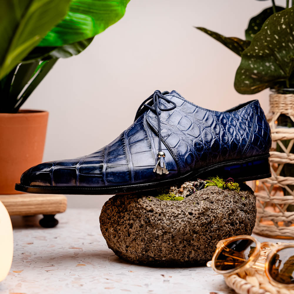 Mauri Alligator Derby Wonder Blue