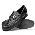 Mauri 4885 Croco Flanks Dress Shoes Black (Special Order)