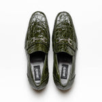 Mauri 4885 Croco Flanks Dress Shoes Money Green (Special Order)