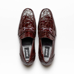 Mauri 4885 Croco Flanks Dress Shoes Ruby Red (Special Order)