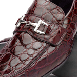 Mauri 4885 Croco Flanks Dress Shoes Ruby Red (Special Order)