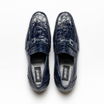 Mauri 4885 Croco Flanks Dress Shoes Wonder Blue (Special Order)