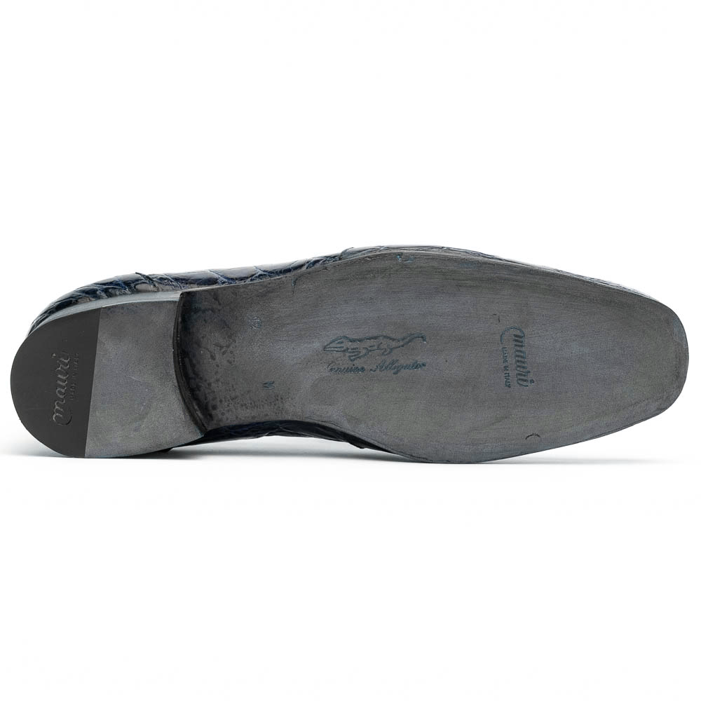 Mauri 4885 Croco Flanks Dress Shoes Wonder Blue (Special Order)