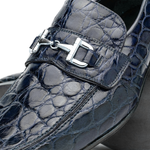 Mauri 4885 Croco Flanks Dress Shoes Wonder Blue (Special Order)