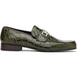 Mauri 4885 Croco Flanks Dress Shoes Money Green