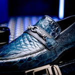 Mauri 4894/7 Debonair Alligator/ Nappa Loafers Blue Dirty/ Wonder Blue