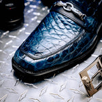 Mauri 4894/7 Debonair Alligator/ Nappa Loafers Blue Dirty/ Wonder Blue