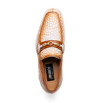 Mauri 4894/7 Debonair Alligator & Nappa Loafers White / Dirty Cognac