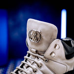 Mauri 4900 Polaris Nappa/ Baby Croc/ Suede Boots Black / Light Grey