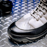 Mauri 4900 Polaris Nappa/ Baby Croc/ Suede Boots Black / Light Grey