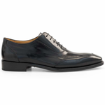 Mezlan Messena Eel & Calfskin Oxfords Black
