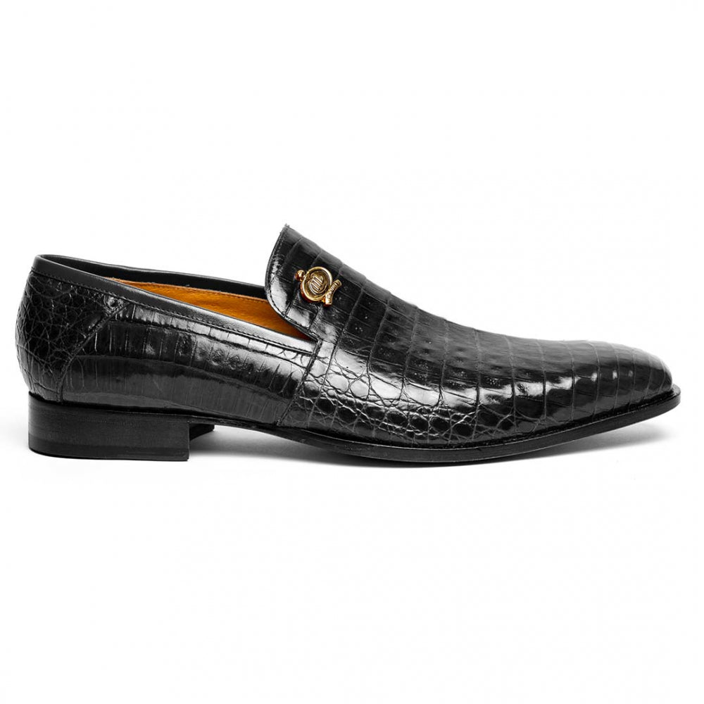 Mauri 4912 Body Alligator Shoes Black