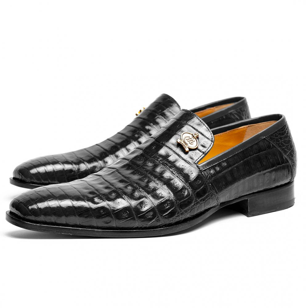 Mauri 4912 Body Alligator Shoes Black (Special Order)
