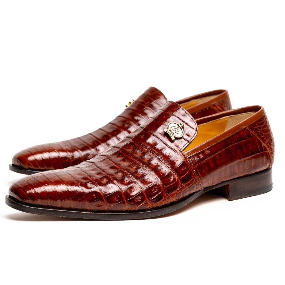 Mauri 4912 Body Alligator Shoes Gold