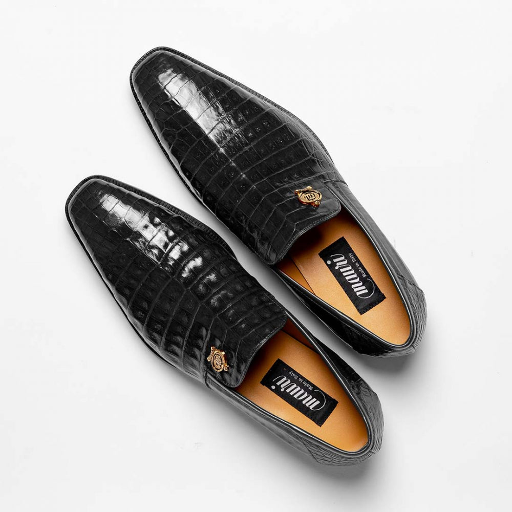 Mauri 4912 Body Alligator Shoes Black (Special Order)