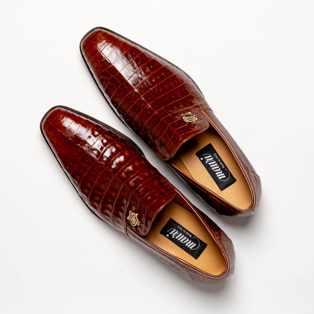 Mauri 4912 Body Alligator Shoes Gold