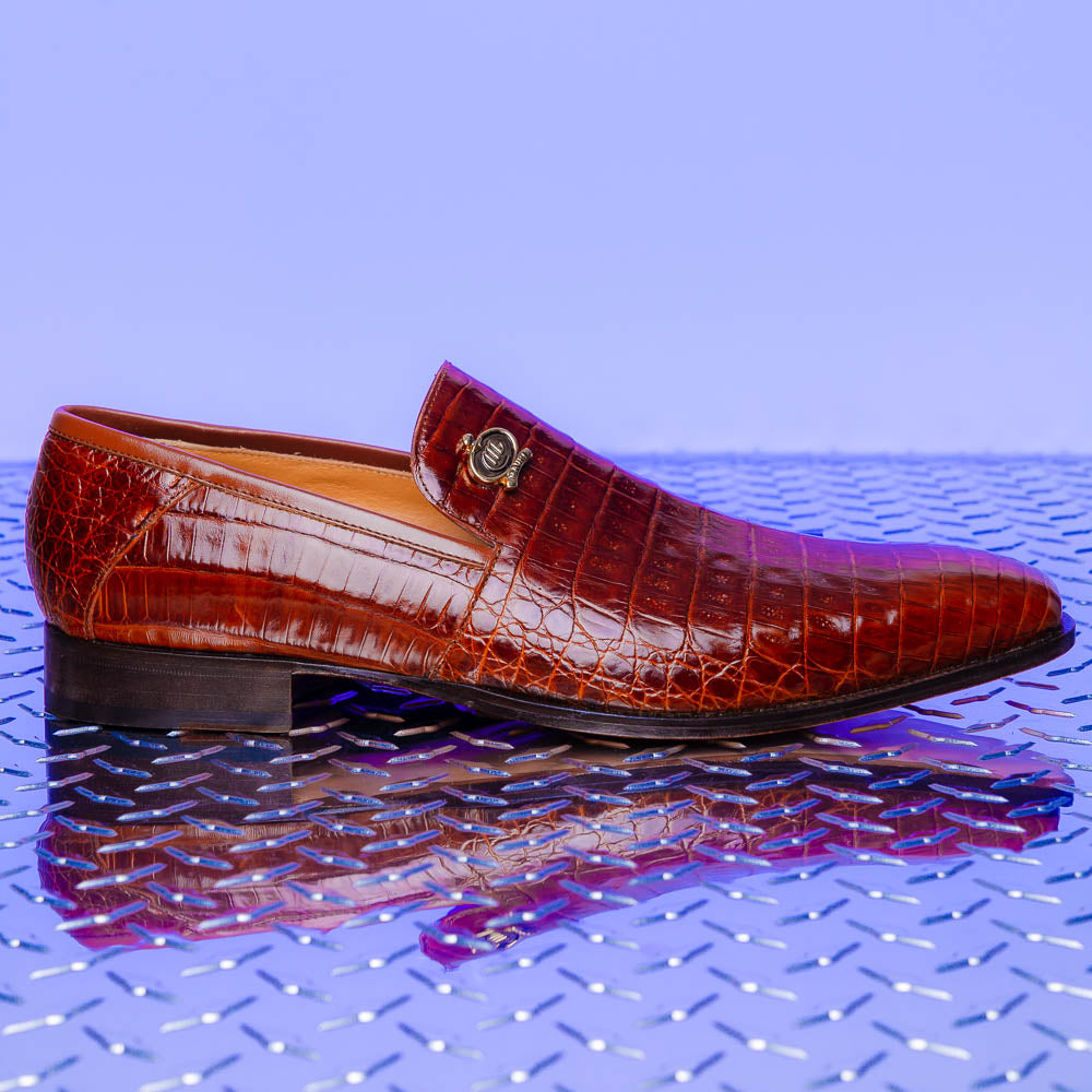 Mauri 4912 Body Alligator Shoes Gold