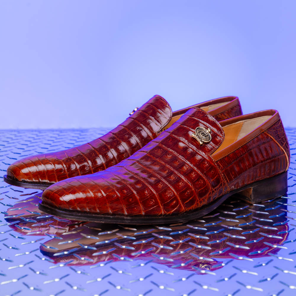 Mauri 4912 Body Alligator Shoes Gold