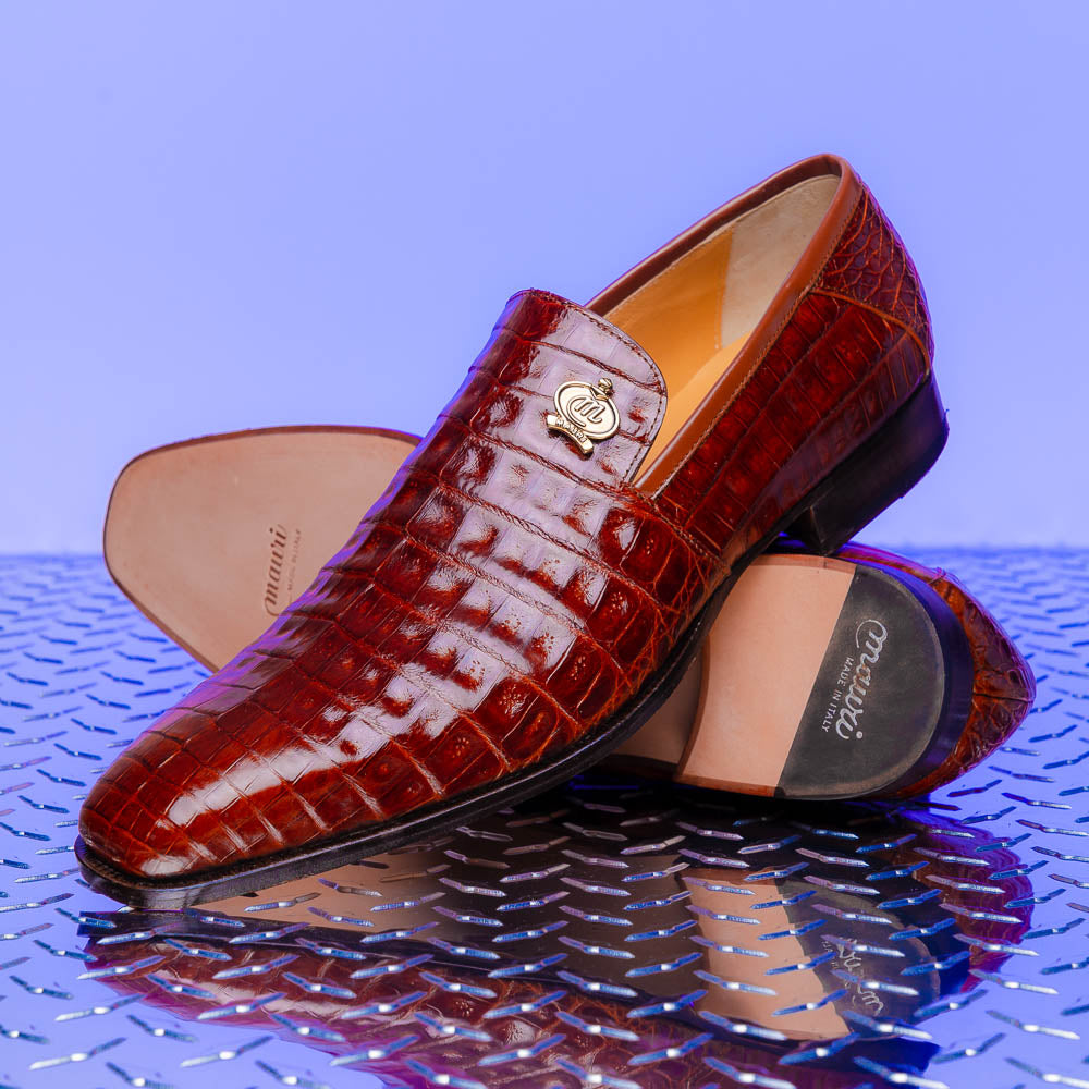Mauri 4912 Body Alligator Shoes Gold