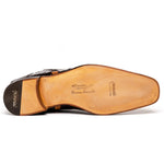 Mauri Harlem 4926 Ostrich Leg & Baby Croc Boots Corn / Sp Rust (Special Order)