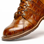 Mauri 4929 Pathfinder Alligator Ostrich Leg Boots Mustard (Special Order)