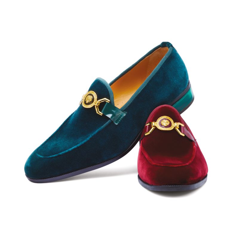 Mauri 4940 Floss Velvet Loafers Burgundy (Special Order)