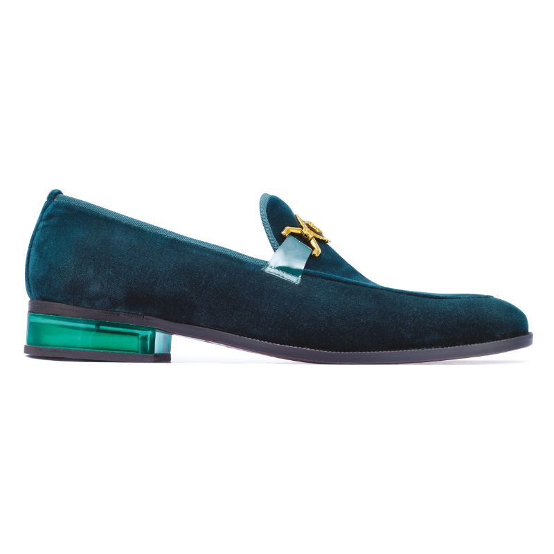 Mauri 4940 Floss Velvet Loafers Forest Green (Special Order)