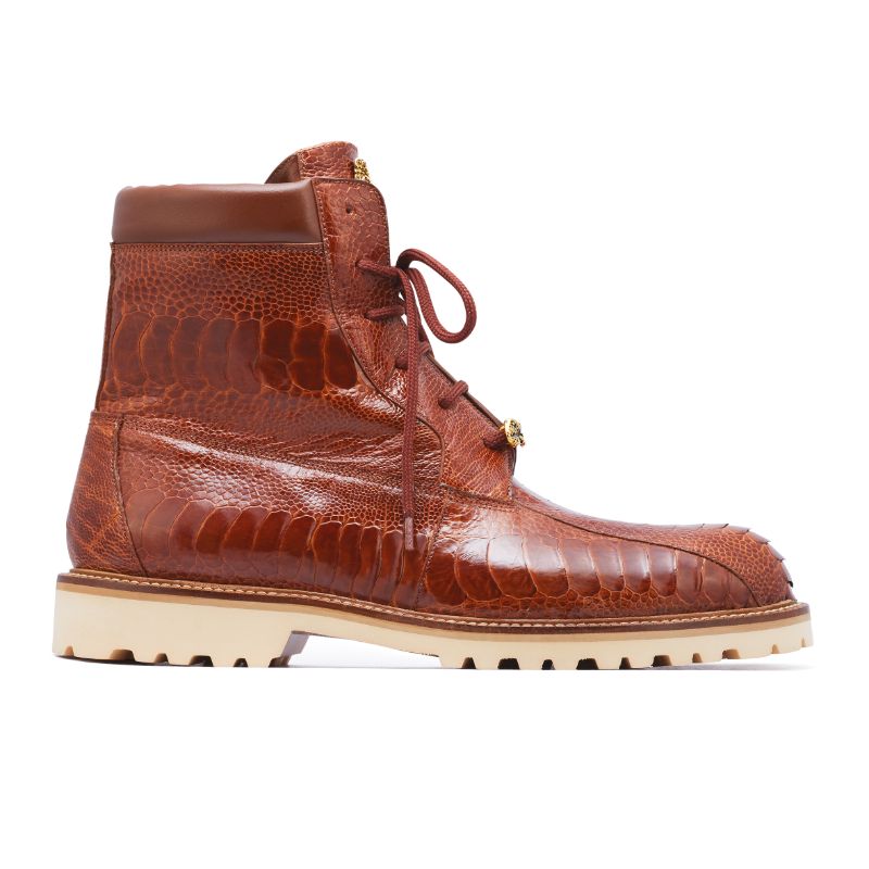 Mauri 4949 Hawk Ostrich Leg Boots Brown (Special Order)