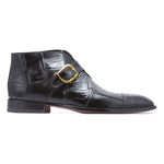 Mauri 4960 Professor Crocodile & Ostrich Boots Black (Special Order)