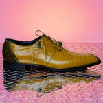 Mauri 4975 Body Alligator Shoes Money Green / Khaki (Special Order)
