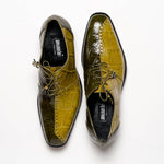 Mauri 4975 Body Alligator Shoes Money Green / Khaki (Special Order)