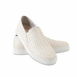 Calzoleria Toscana Kent Woven Slip-On Sneaker Off-White