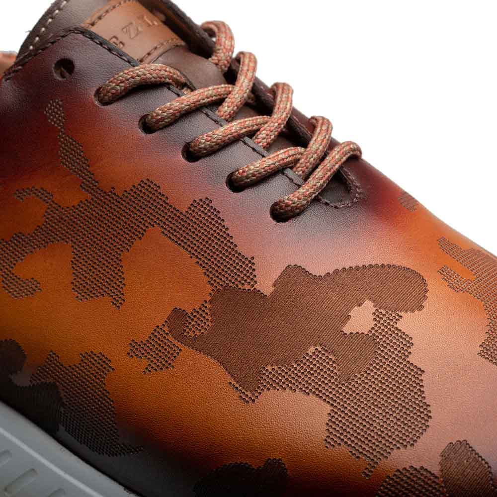 Mezlan Camouflage Deluxe Sneaker Multi Rust