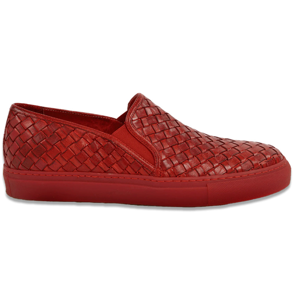Calzoleria Toscana Enea Woven Loafers Red