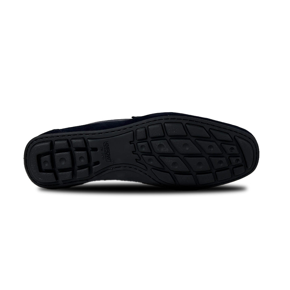 Calzoleria Toscana Zula Velour / Suede Penny Driving Loafer Navy