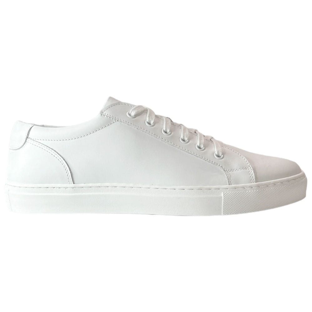 Paolo Shoes Alex Leather Sneaker White