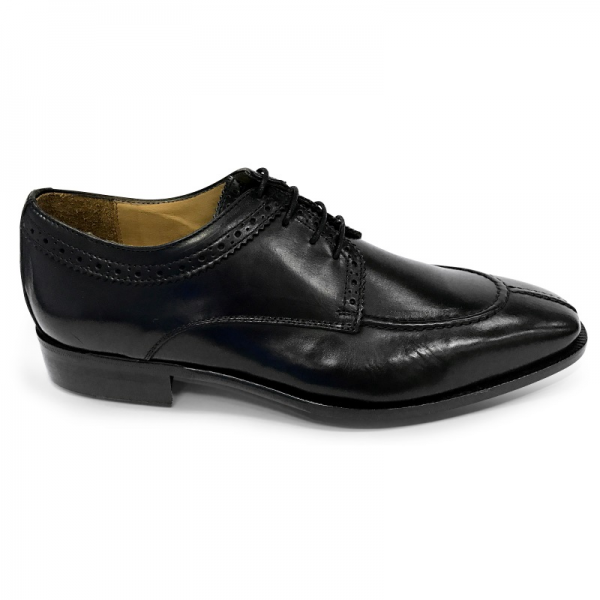 Zelli Mario Italian Calf Split Toe Lace Up Black