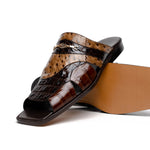 Maseratti Arabia 5005 Embossed Crocodile / Caiman / Ostrich Sandals 