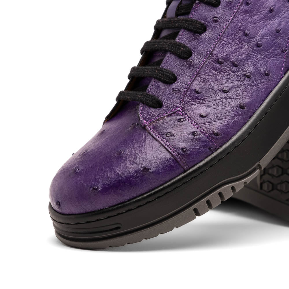 めろん Mezlan Ostrich Sneaker Purple (50073-S) (Exclusive