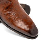 Mezlan Ostrich Chelsea Boot Brown (Exclusive) (50108-S)